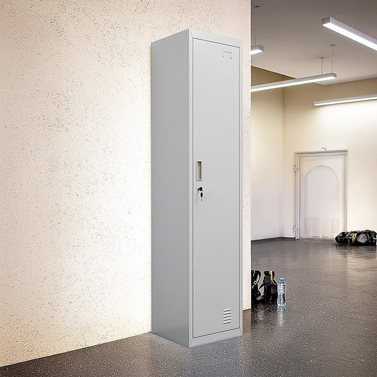 One-Door Office Gym Shed Clothing Locker Cabinet