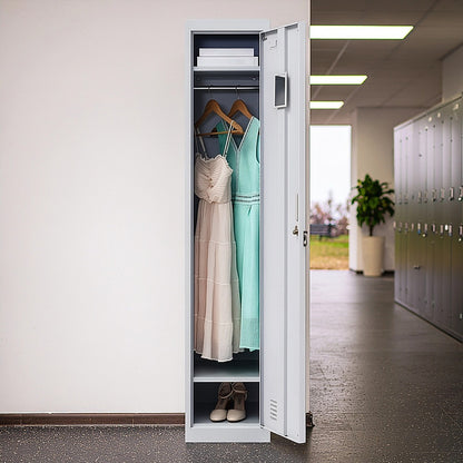 One-Door Office Gym Shed Clothing Locker Cabinet