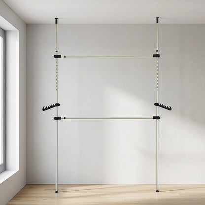 Heavy Duty Adjust Clothes Rail Storage Garment Shelf Hanging Display Stand Rack