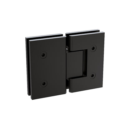 180 Degree Stainless steel Glass to Glass Shower Door Hinge in Black