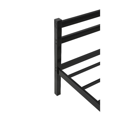 Single Daybed Metal Frame Sofa Premium Black Day Bed Steel Support