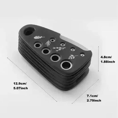 Stackable Kitchen Tool Set - Multi-Function Grater, Herb Cutter, Garlic Press, Can Opener, Cheese Grater, Pizza Cutter & Spice Set - Mekamart Australia