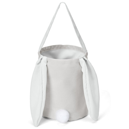 White Adorable Easter Bunny Ear Tote Bag - Stylish Rabbit-Themed Candy Bag