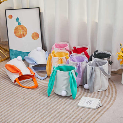 Orange Adorable Easter Bunny Ear Tote Bag - Stylish Rabbit-Themed Candy Bag