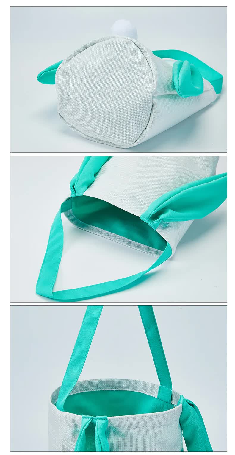 Orange Adorable Easter Bunny Ear Tote Bag - Stylish Rabbit-Themed Candy Bag