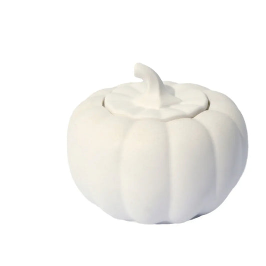 (Ebony Sandalwood)Ceramic Pumpkin Candle with Lid - Home Decor and Gift Ideas - Mekamart Australia