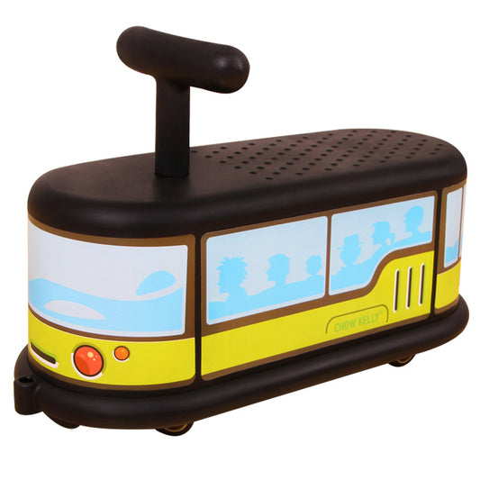 Town Bus Quiet Ride Twist Car for Toddlers - Fun Wiggle Ride-On Toy
