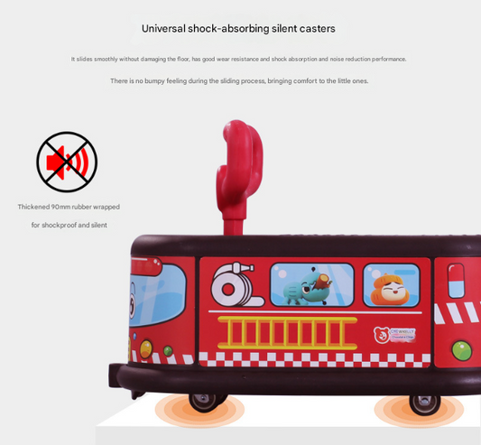 Police Quiet Ride Twist Car for Toddlers - Fun Wiggle Ride-On Toy