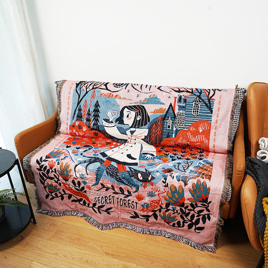 Gothic-Style Line Blanket - Multi-Use Design 130*160cm