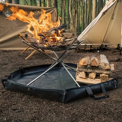 92 x 104 cm Hexagonal Double-Sided Silicone Fireproof Mat for BBQ and Camping