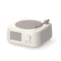 Retro Turntable Bluetooth 5.3 Speaker - 360 Surround Sound, FM Radio & TF Card Player(white)
