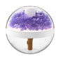 Eternal Flower Wireless Humidifier & Night Light - 270ml, 800mAh Rechargeable, Quiet Operation(purple)