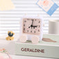 Adorable Cartoon Animal Alarm Clock - Silent Quartz Movement, Loud Alarm, Battery Operated(white)