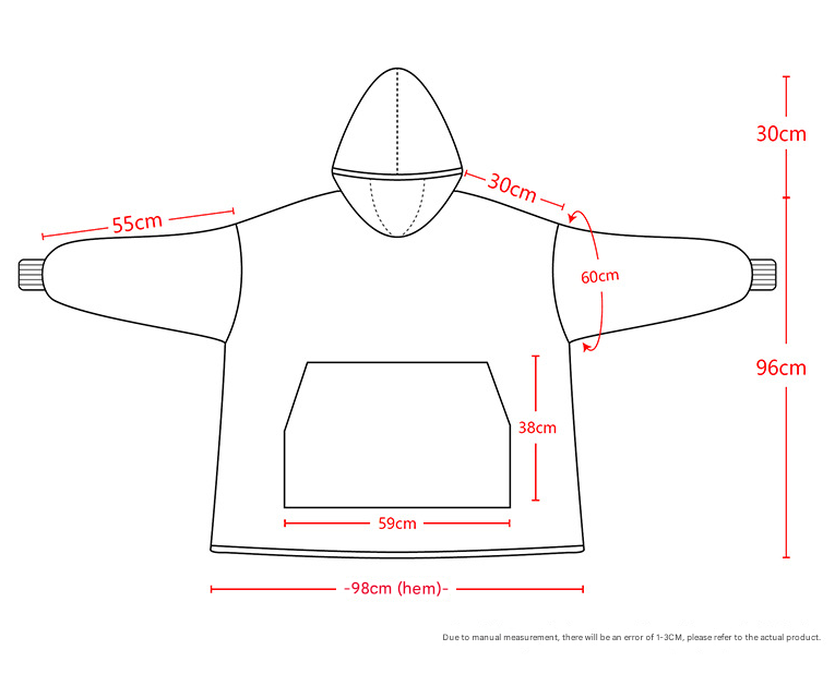 Khaki Oversized Wearable Blanket Hoodie - Ultra Soft & Cozy Snuggle Pullover for Adults