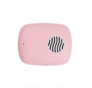 Portable UVC Toothbrush Sterilizer Case with Drying Fan - USB-C Rechargeable, 5-Minute Fast Disinfection(pink)