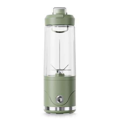 Green Portable Automatic Rechargeable Blender Wireless Juicer Mini Ice Crusher for Smoothies & Shakes