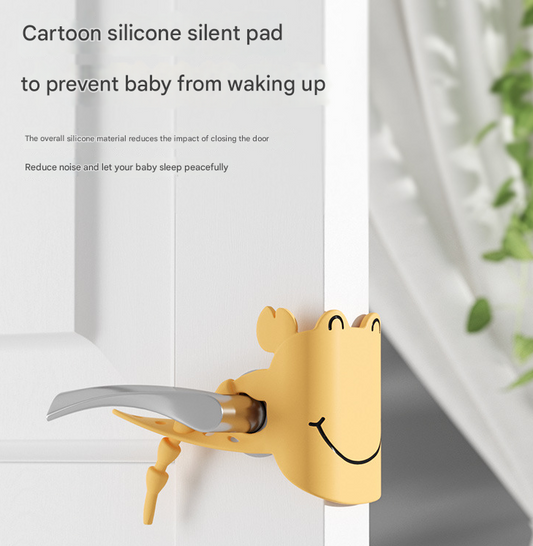 Pink (6-Pack) Cute Crab Door Slam Stopper Set- Silicone Anti-Pinch & Quiet Latch Guard