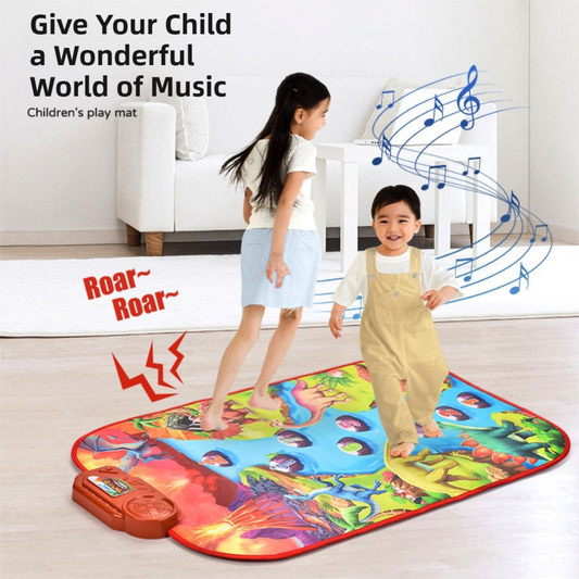 2-Pack Kids Multifunctional Electronic Dance Mat - Undersea World & Space Theme Play Mat with Sound Recognition for Early Education and Physical Exercise