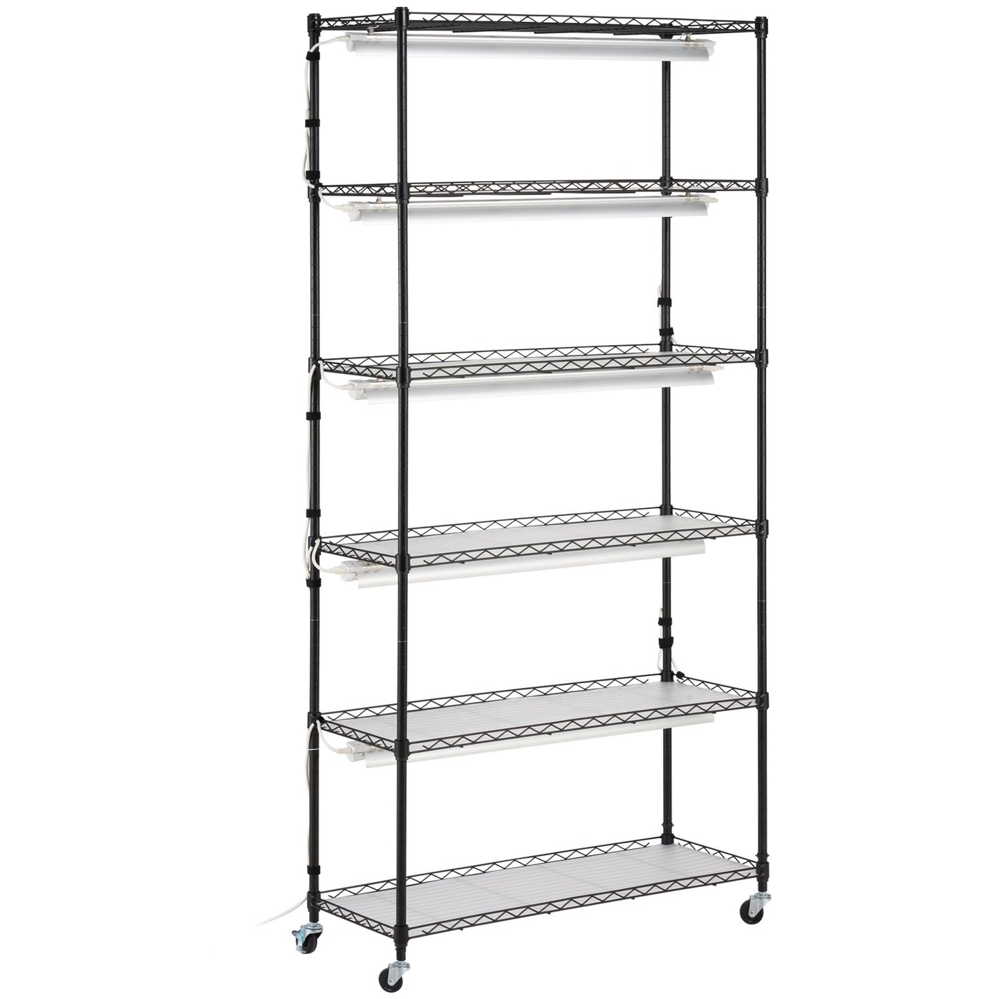 VEVOR Plant Stand with Grow Light 6 Tiers 180W 180 cm  Indoor Plant Grow Shelf