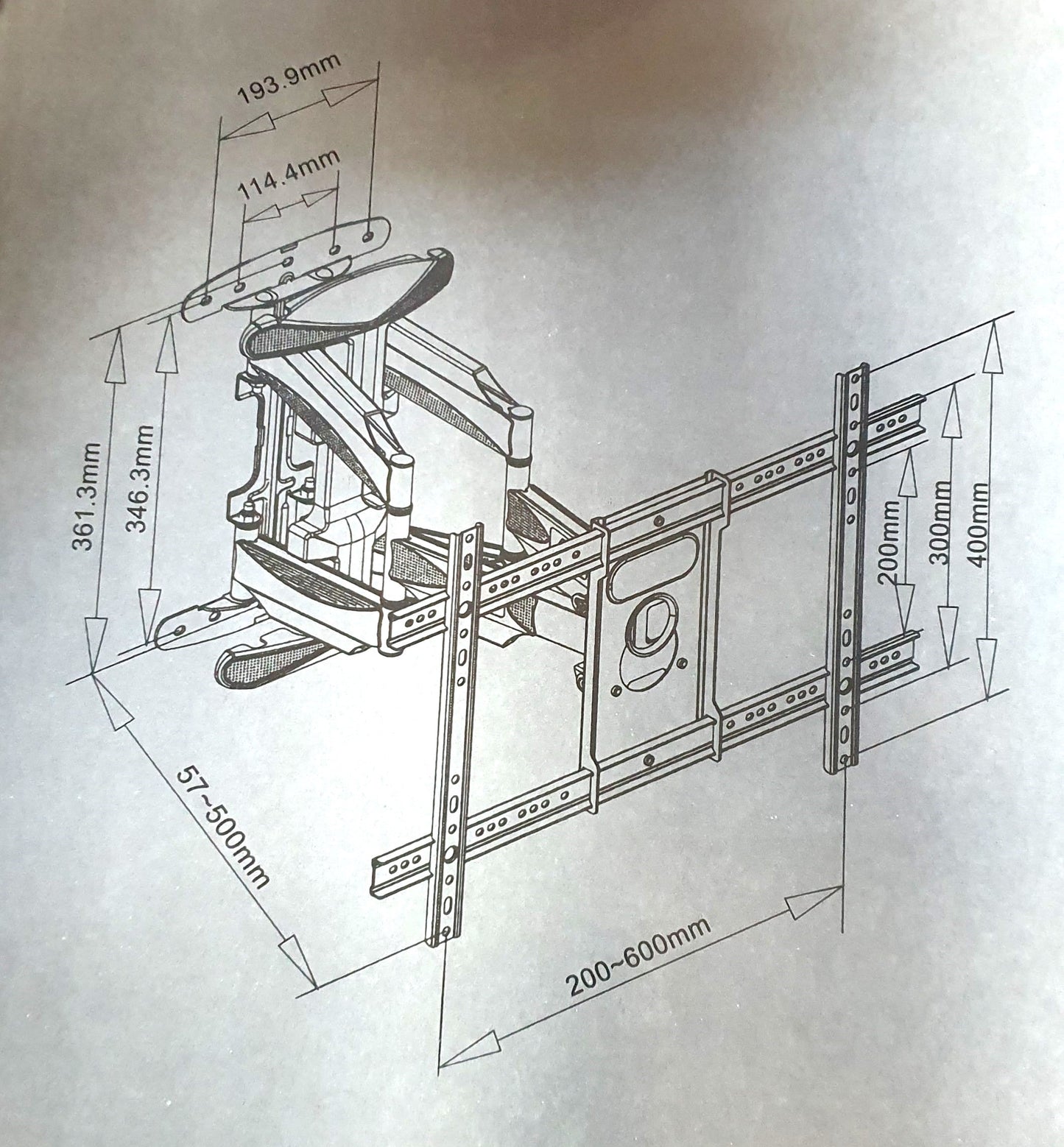 Universal TV Wall Mount For Tv Size 40 To 75 Inch
