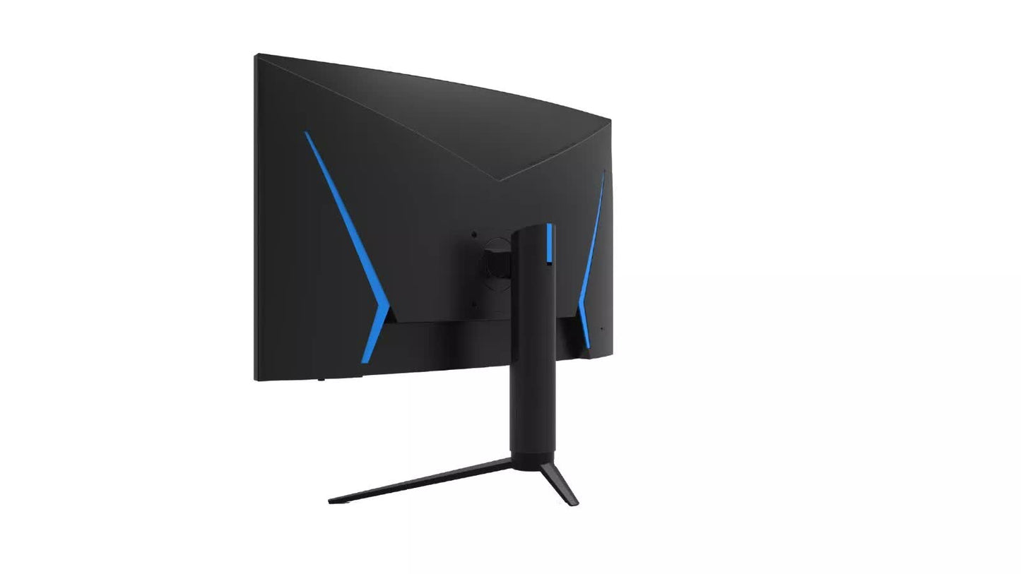 QMAX 27" Gaming Monitor Curved QHD 165Hz 2560*1440p 1ms with Build in Speakers Height Adjustable