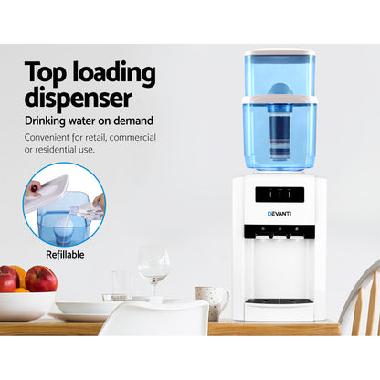 Devanti Water Cooler Dispenser Bench Top 22L
